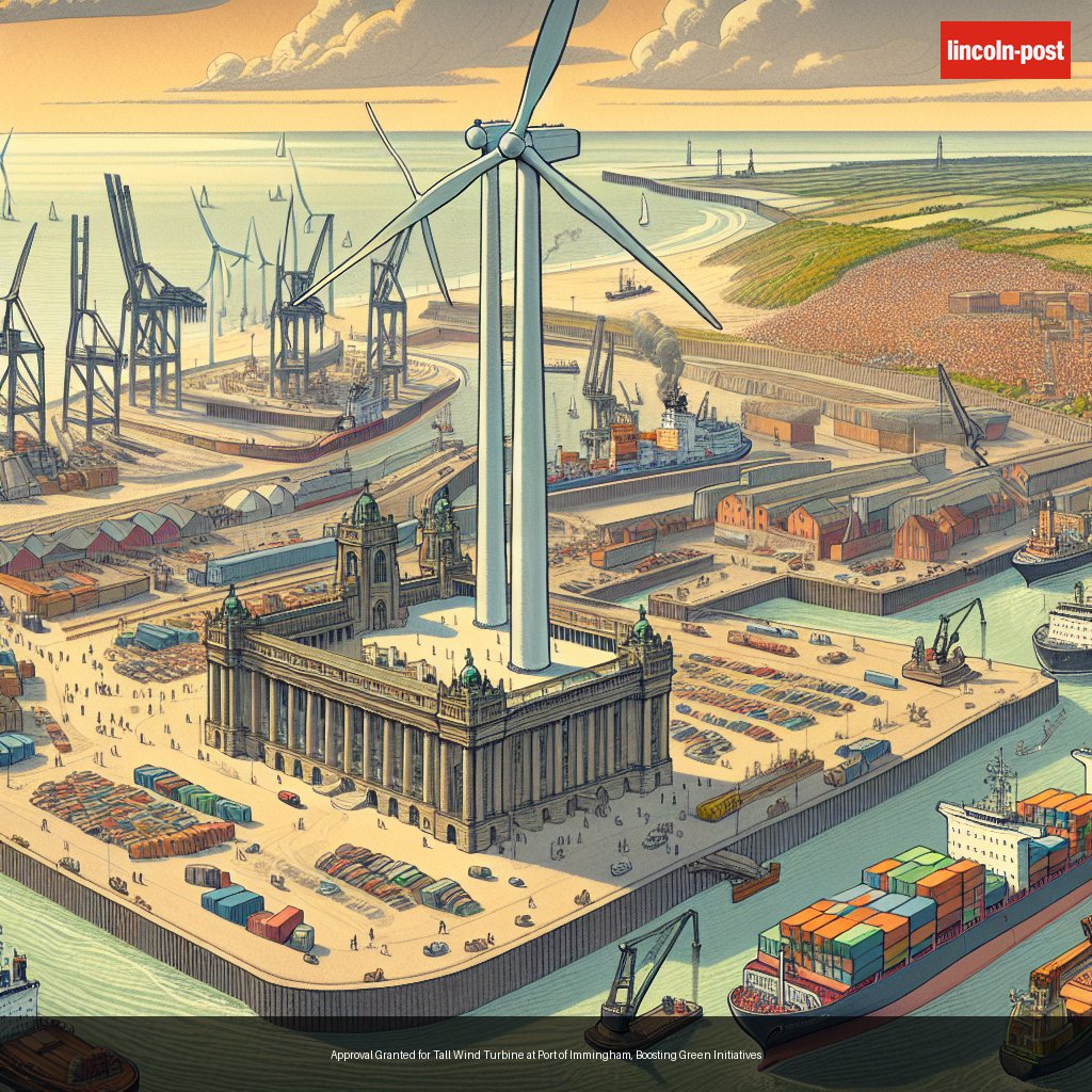 Approval Granted for Tall Wind Turbine at Port of Immingham, Boosting Green Initiatives
