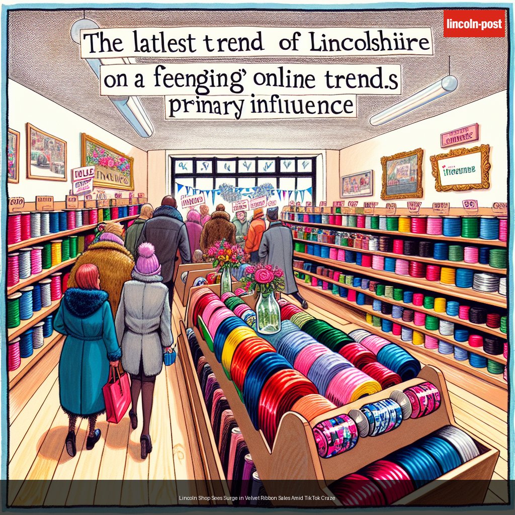 Lincoln Shop Sees Surge in Velvet Ribbon Sales Amid TikTok Craze