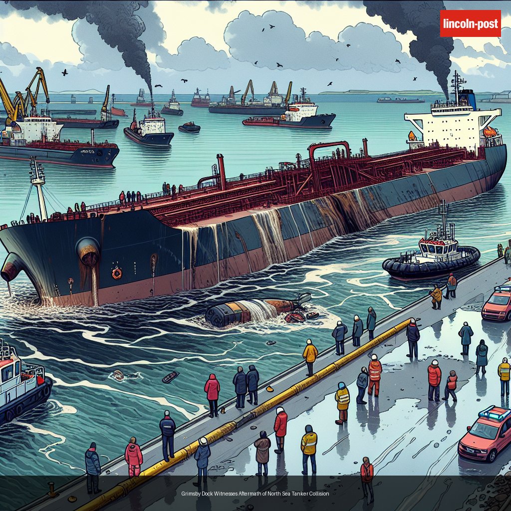 Grimsby Dock Witnesses Aftermath of North Sea Tanker Collision