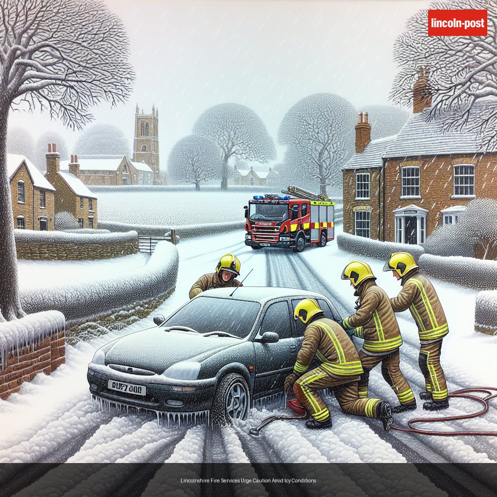 Lincolnshire Fire Services Urge Caution Amid Icy Conditions