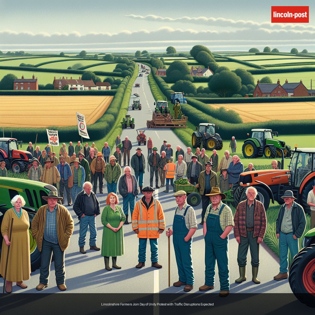 Lincolnshire Farmers Join Day of Unity Protest with Traffic Disruptions Expected