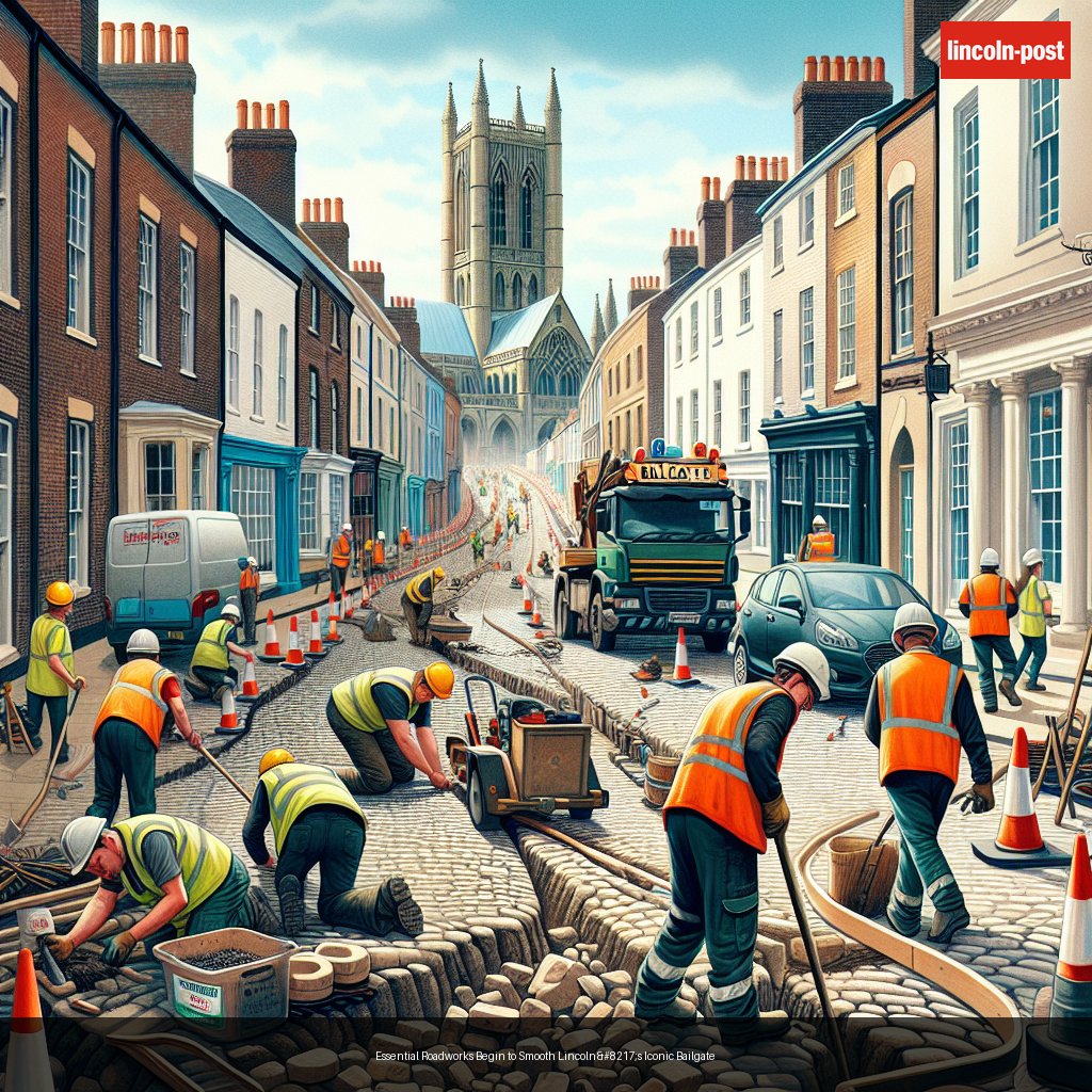 Essential Roadworks Begin to Smooth Lincoln’s Iconic Bailgate