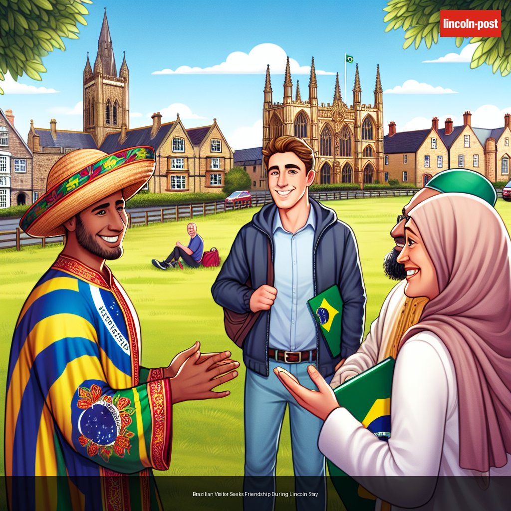Brazilian Visitor Seeks Friendship During Lincoln Stay