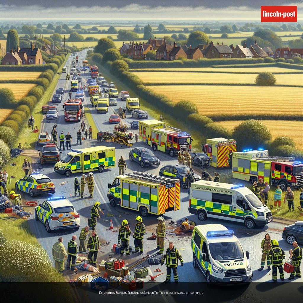 Emergency Services Respond to Serious Traffic Incidents Across Lincolnshire