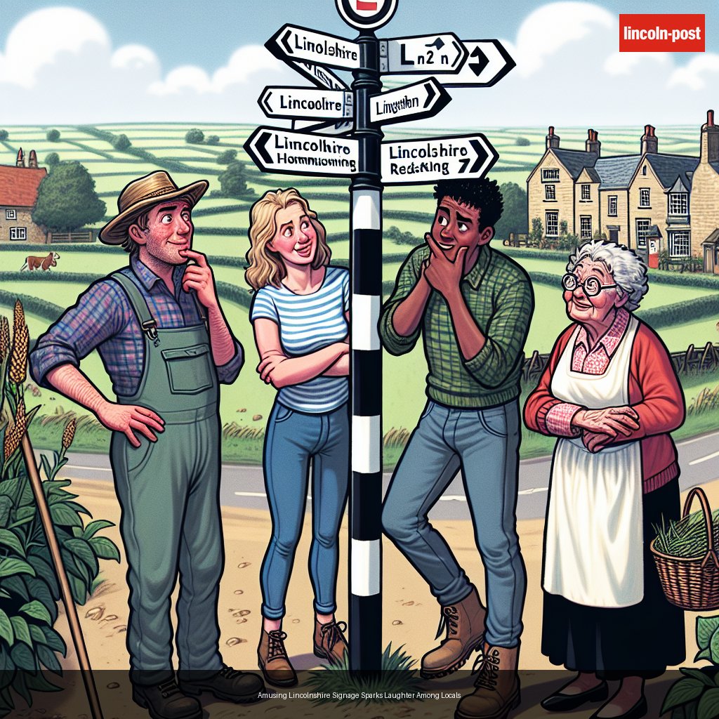 Amusing Lincolnshire Signage Sparks Laughter Among Locals