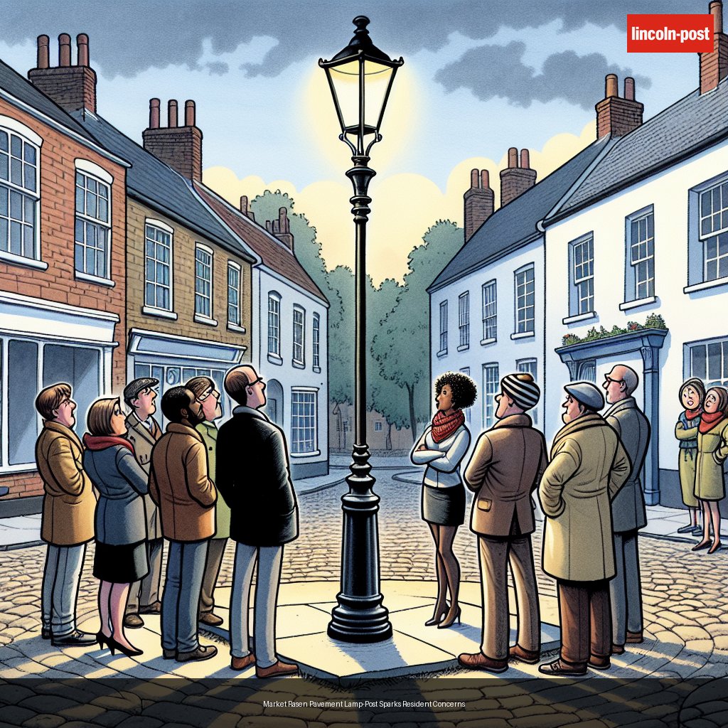 Market Rasen Pavement Lamp-Post Sparks Resident Concerns