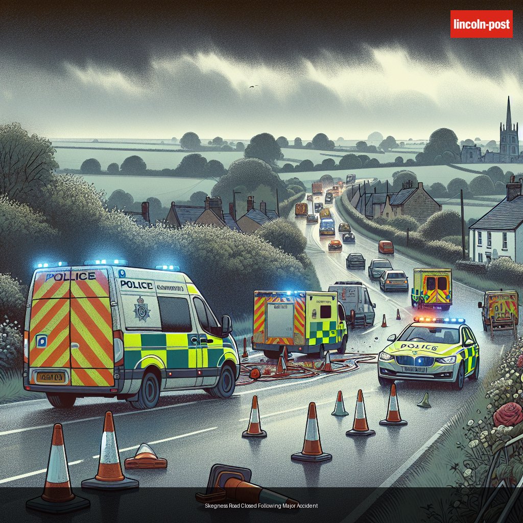 Skegness Road Closed Following Major Accident
