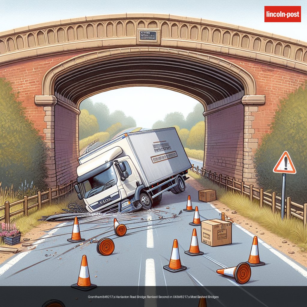 Grantham’s Harlaxton Road Bridge Ranked Second in UK’s Most Bashed Bridges