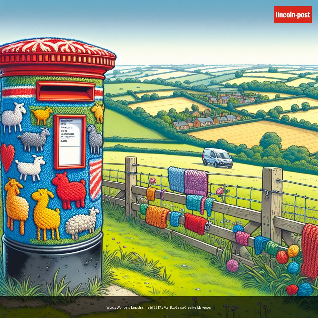 Woolly Wonders: Lincolnshire’s Post Box Gets a Creative Makeover
