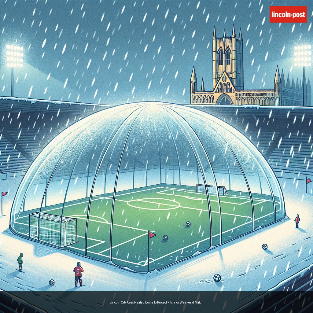 Lincoln City Uses Heated Dome to Protect Pitch for Weekend Match