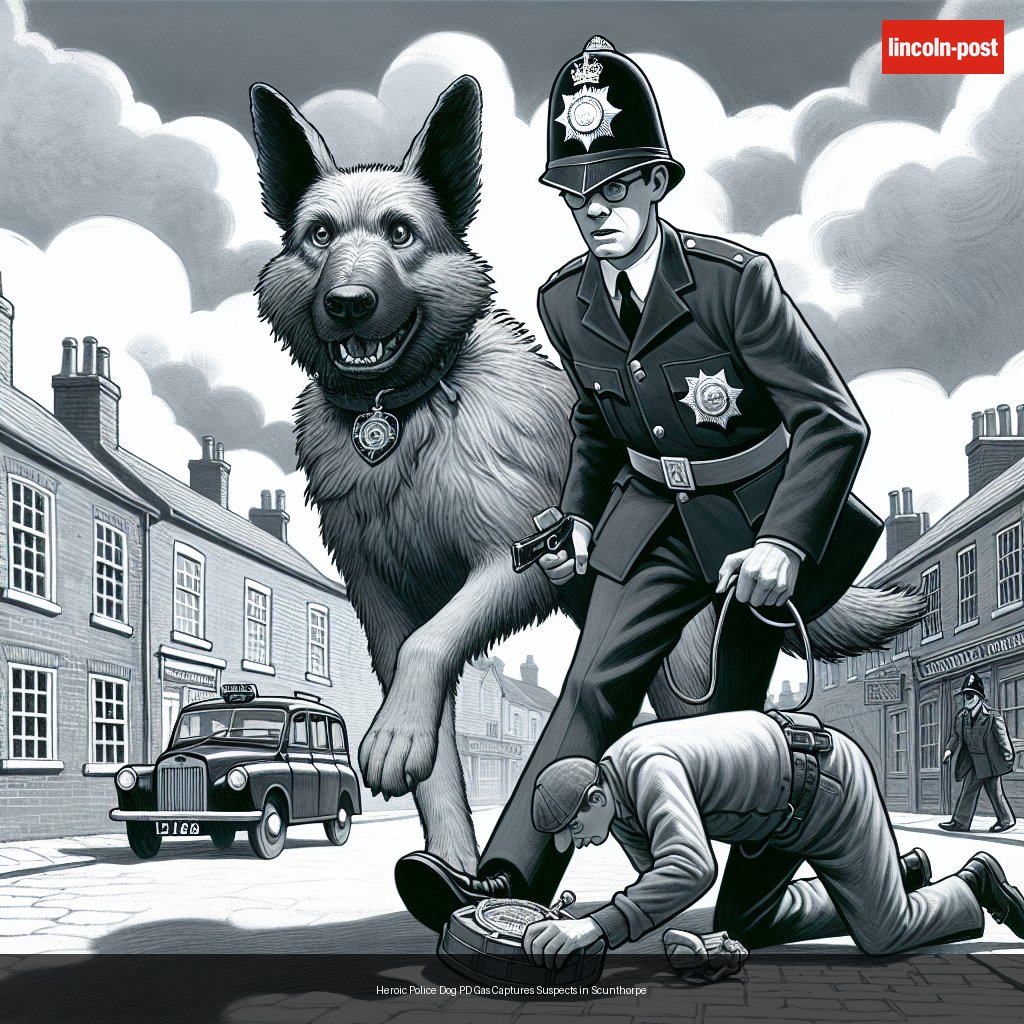 Heroic Police Dog PD Gas Captures Suspects in Scunthorpe