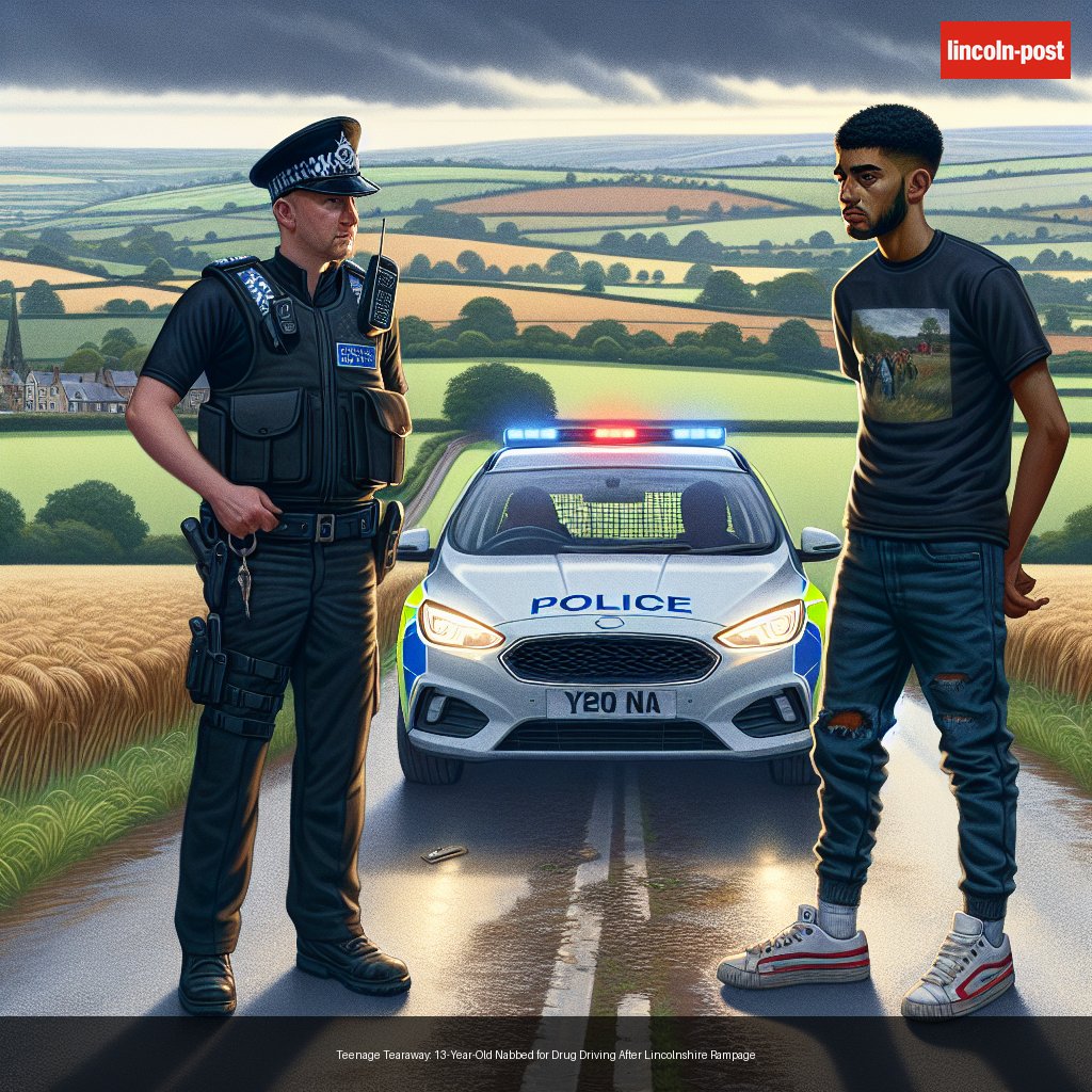 Teenage Tearaway: 13-Year-Old Nabbed for Drug Driving After Lincolnshire Rampage