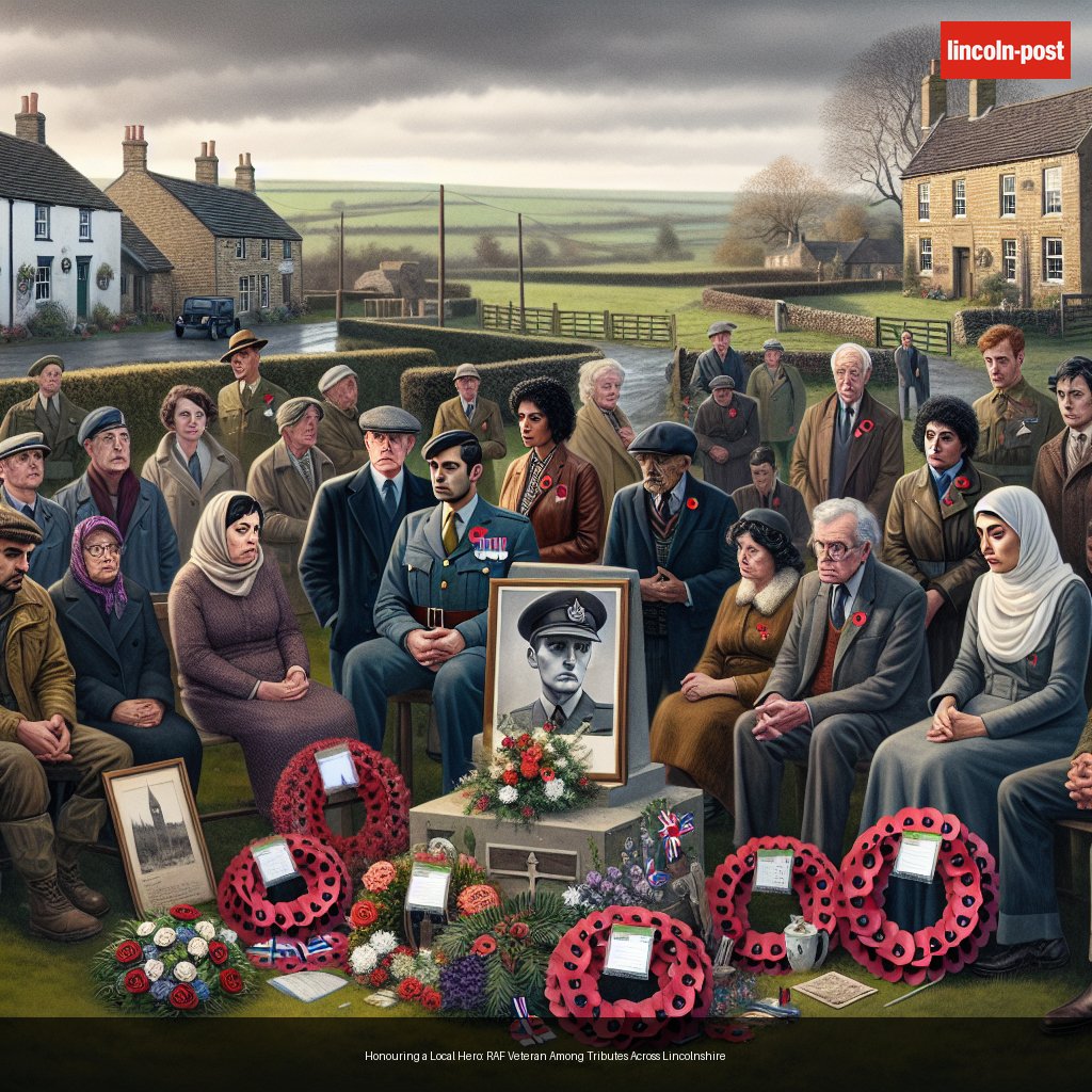 Honouring a Local Hero: RAF Veteran Among Tributes Across Lincolnshire