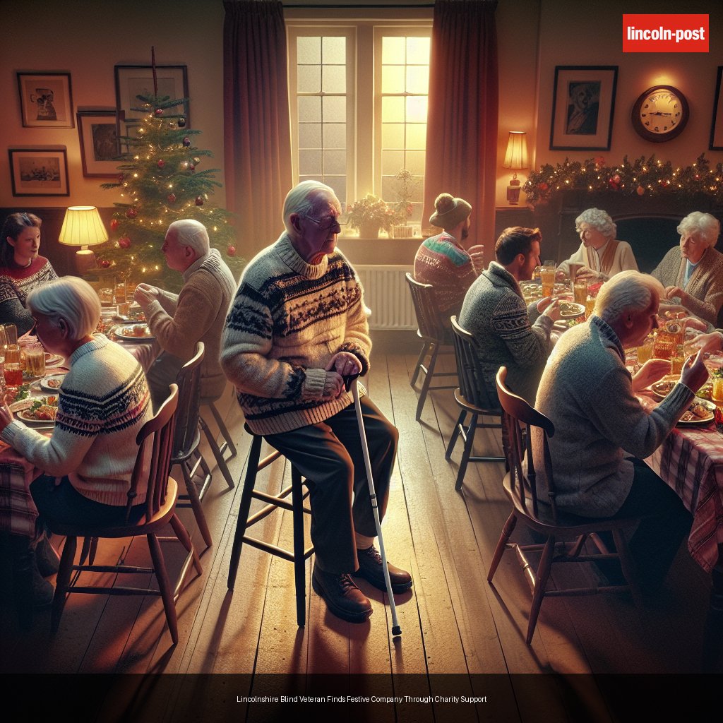 Lincolnshire Blind Veteran Finds Festive Company Through Charity Support