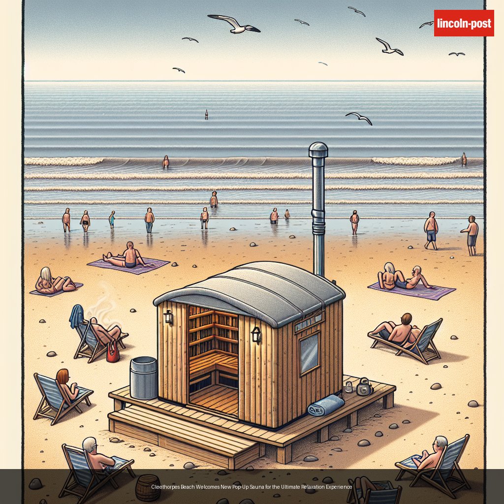 Cleethorpes Beach Welcomes New Pop-Up Sauna for the Ultimate Relaxation Experience