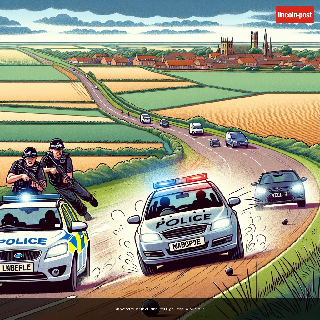 Mablethorpe Car Thief Jailed After High-Speed Police Pursuit