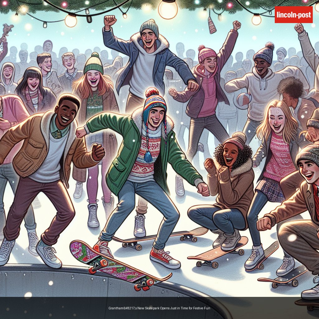 Grantham’s New Skatepark Opens Just in Time for Festive Fun