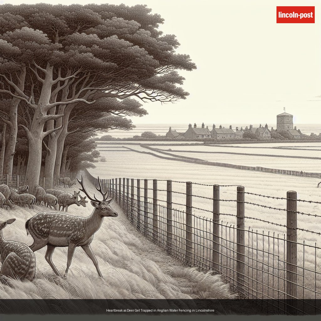 Heartbreak as Deer Get Trapped in Anglian Water Fencing in Lincolnshire