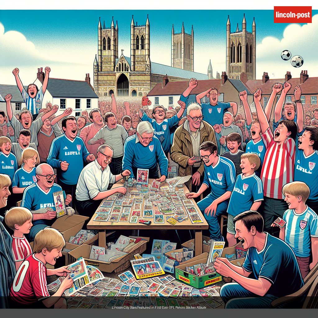 Lincoln City Stars Featured in First-Ever EFL Panini Sticker Album