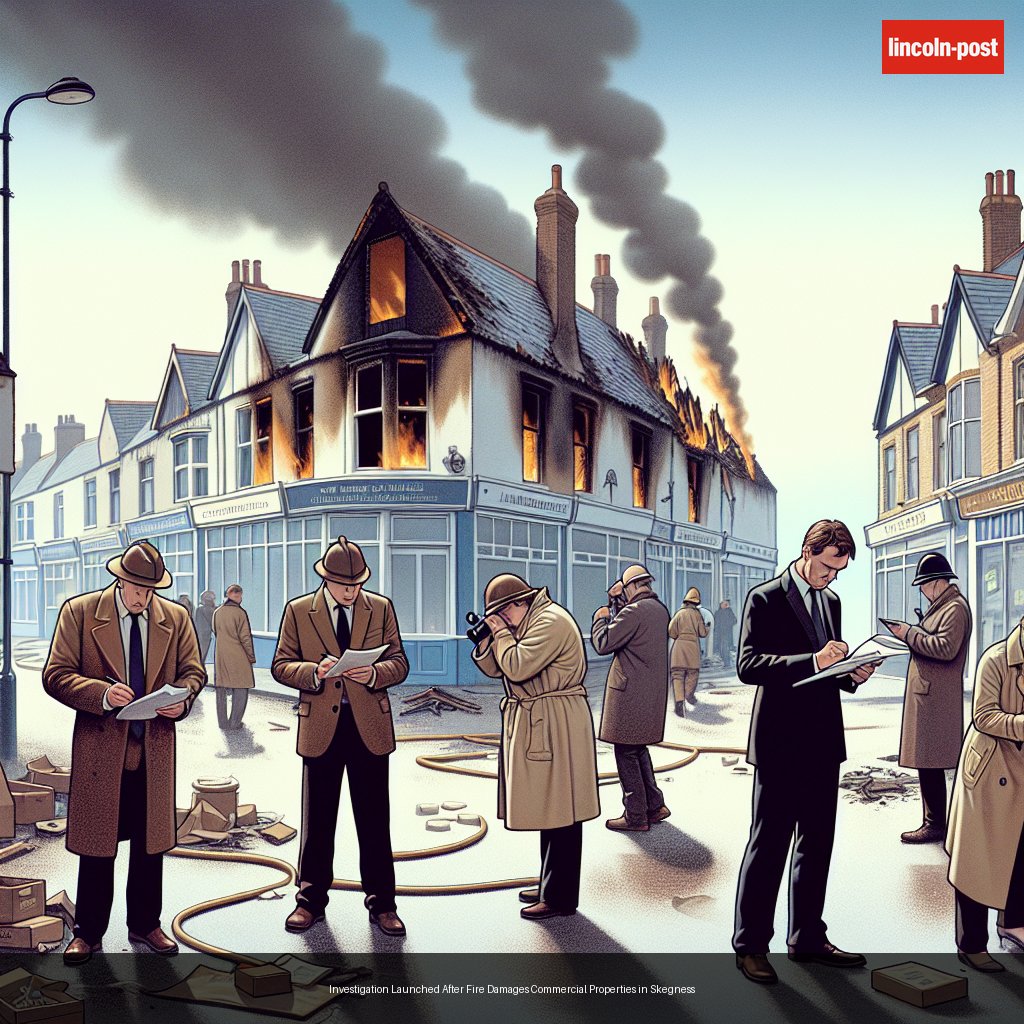 Investigation Launched After Fire Damages Commercial Properties in Skegness