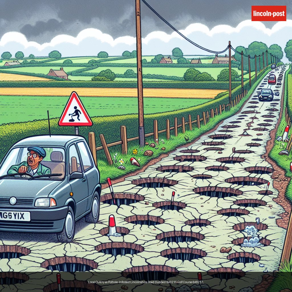 Local Outcry as Pothole-Infested Lincolnshire Road Dubbed ‘Golf Course’
