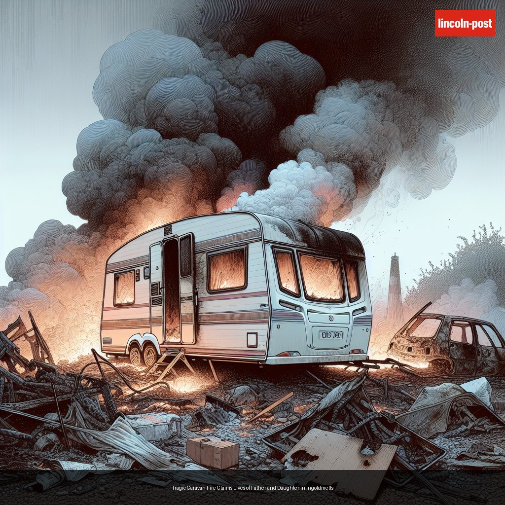 Tragic Caravan Fire Claims Lives of Father and Daughter in Ingoldmells
