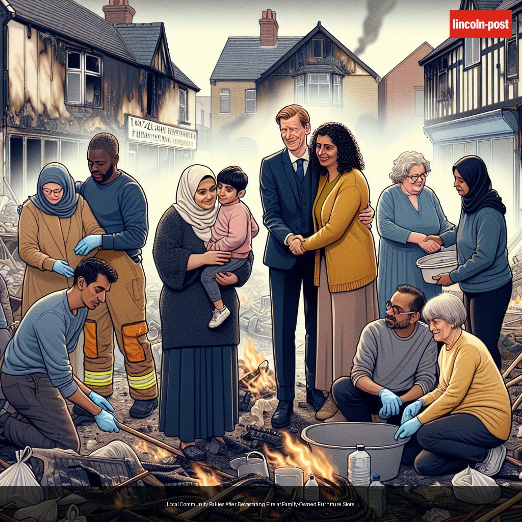 Local Community Rallies After Devastating Fire at Family-Owned Furniture Store