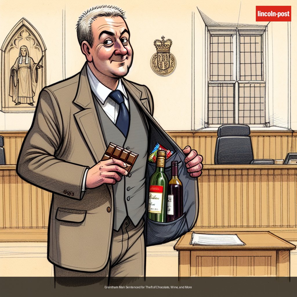 Grantham Man Sentenced for Theft of Chocolate, Wine, and More