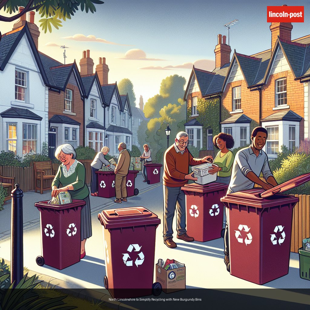 North Lincolnshire to Simplify Recycling with New Burgundy Bins