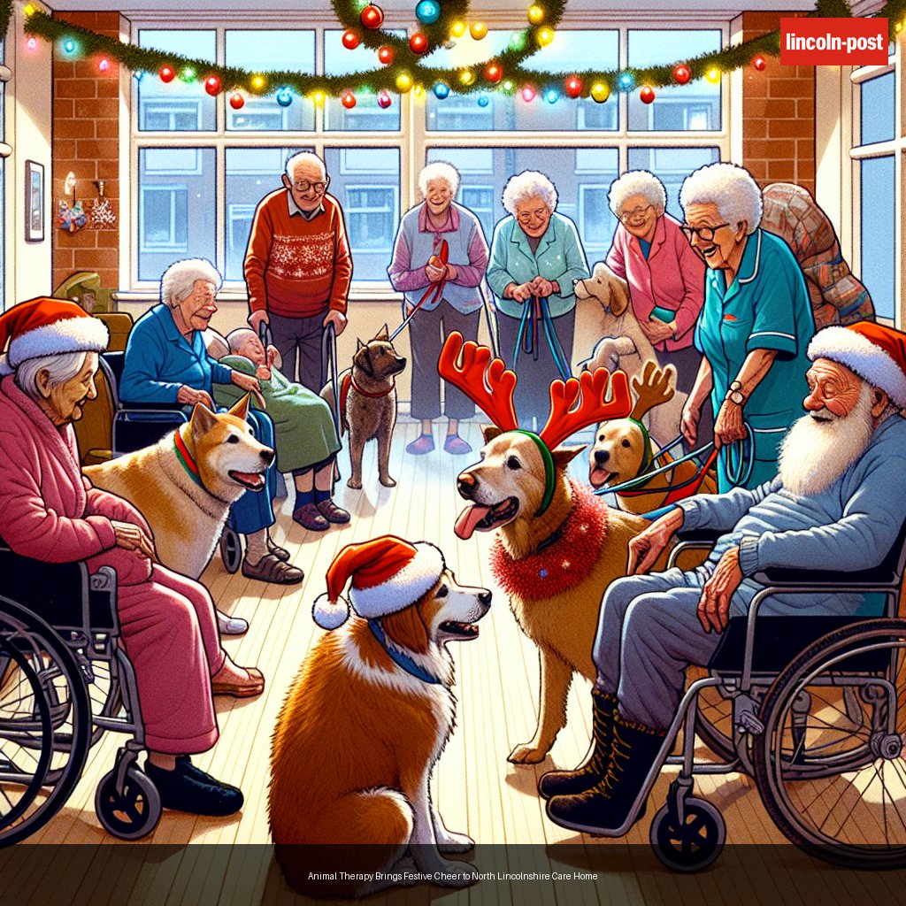 Animal Therapy Brings Festive Cheer to North Lincolnshire Care Home
