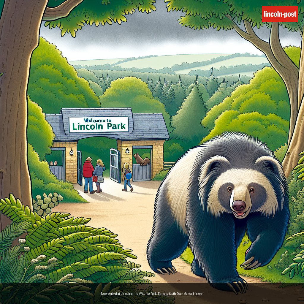 New Arrival at Lincolnshire Wildlife Park: Female Sloth Bear Makes History