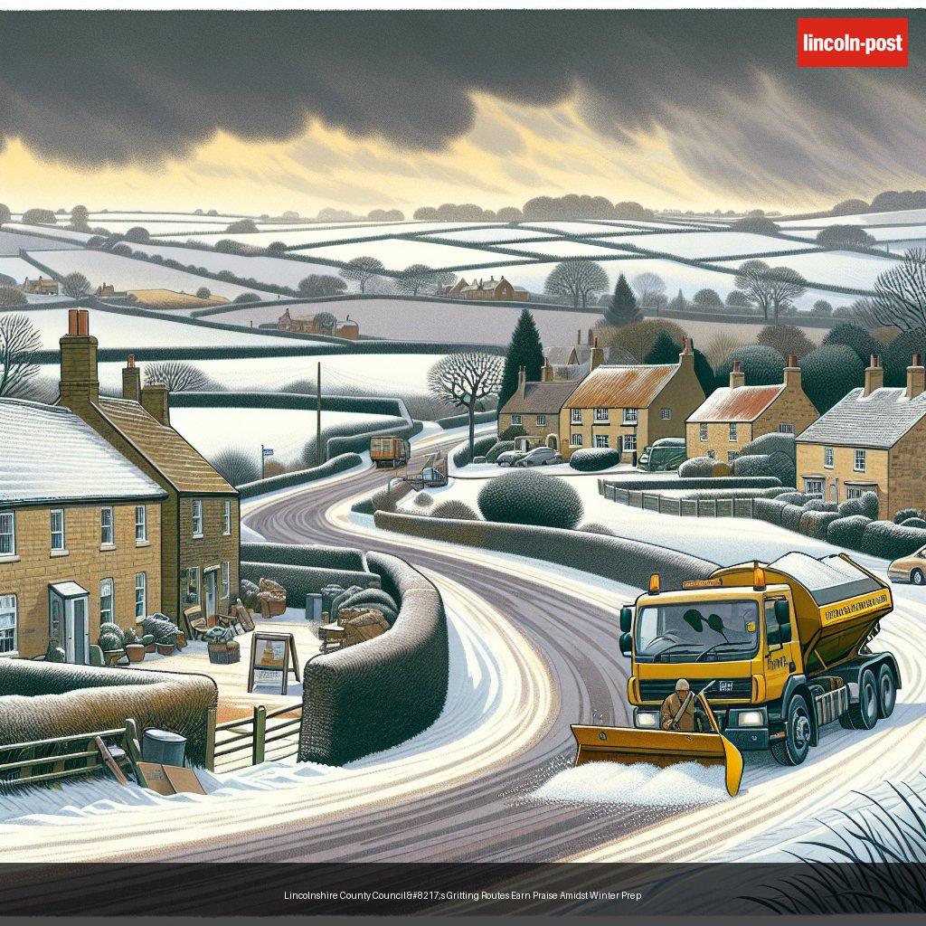 Lincolnshire County Council’s Gritting Routes Earn Praise Amidst Winter Prep
