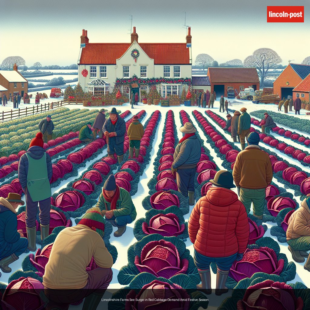 Lincolnshire Farms See Surge in Red Cabbage Demand Amid Festive Season