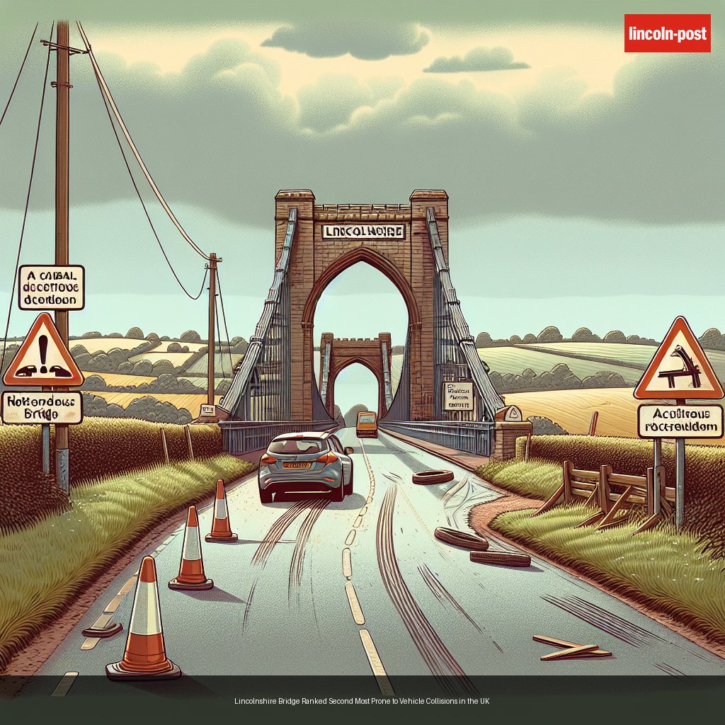 Lincolnshire Bridge Ranked Second Most Prone to Vehicle Collisions in the UK