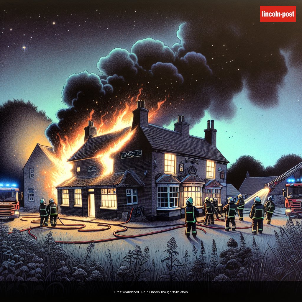 Fire at Abandoned Pub in Lincoln Thought to be Arson