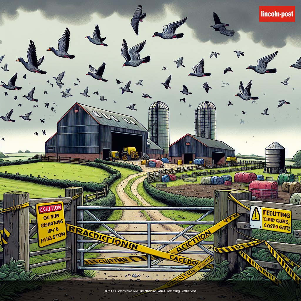 Bird Flu Detected at Two Lincolnshire Farms Prompting Restrictions