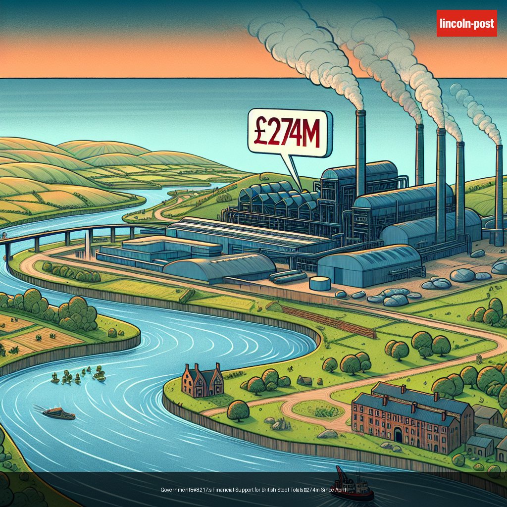 Government’s Financial Support for British Steel Totals £274m Since April