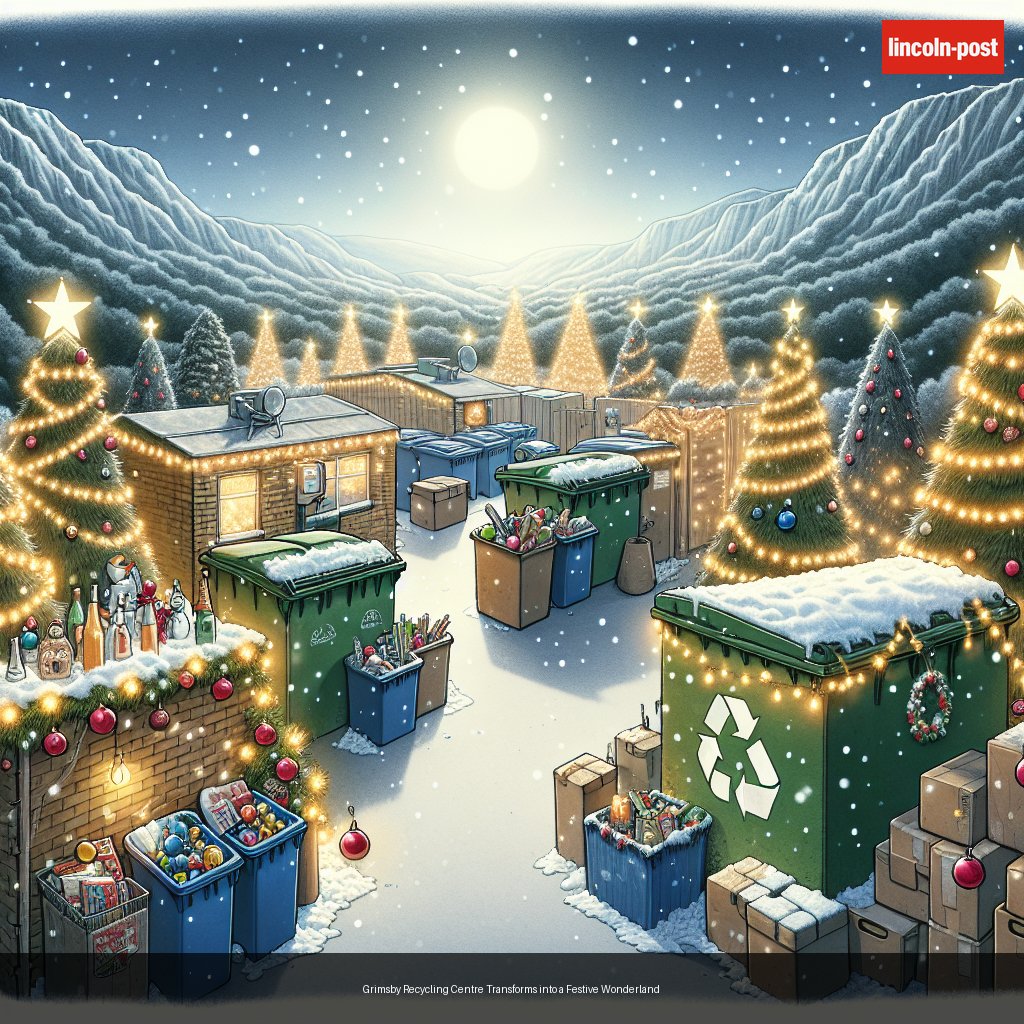 Grimsby Recycling Centre Transforms into a Festive Wonderland