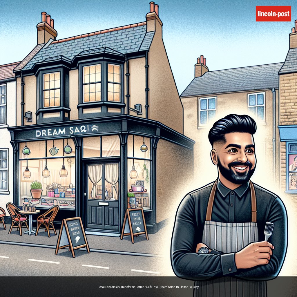 Local Beautician Transforms Former Café into Dream Salon in Holton-le-Clay