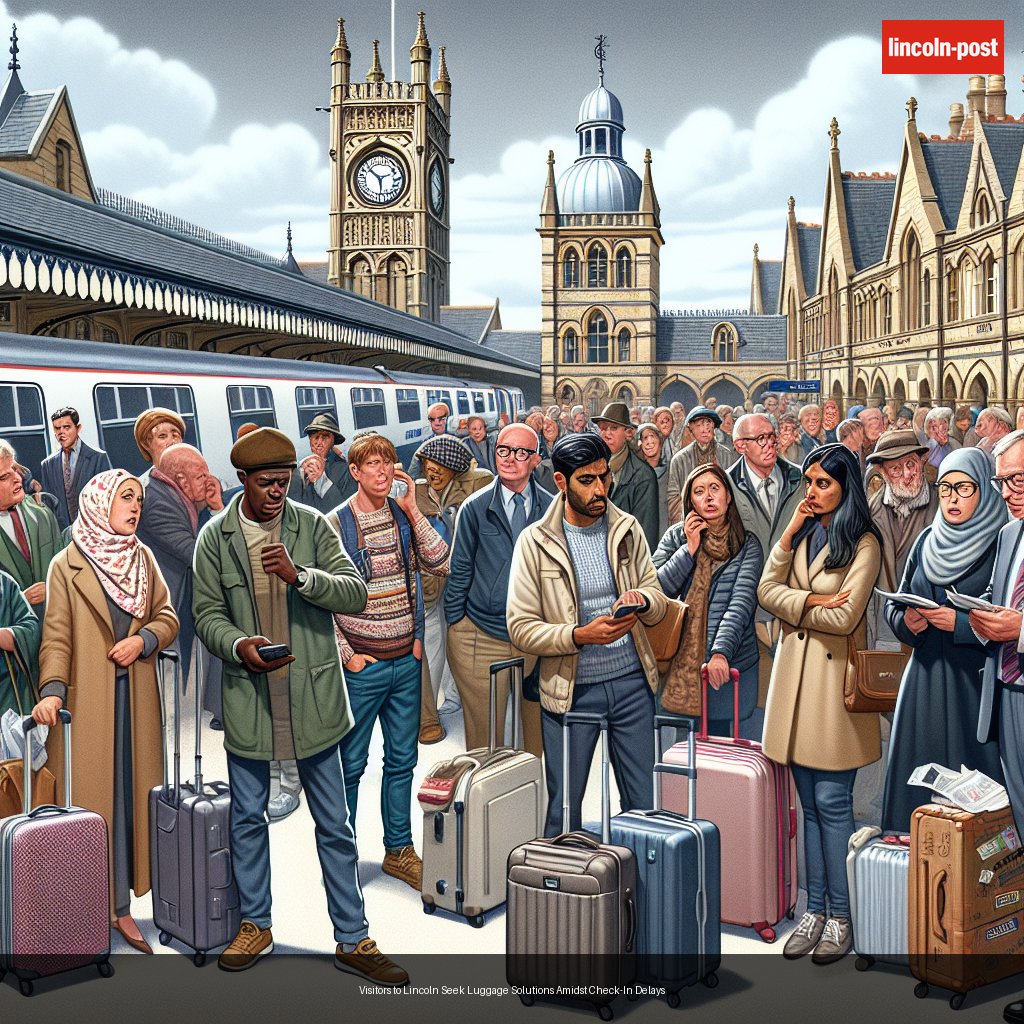 Visitors to Lincoln Seek Luggage Solutions Amidst Check-In Delays