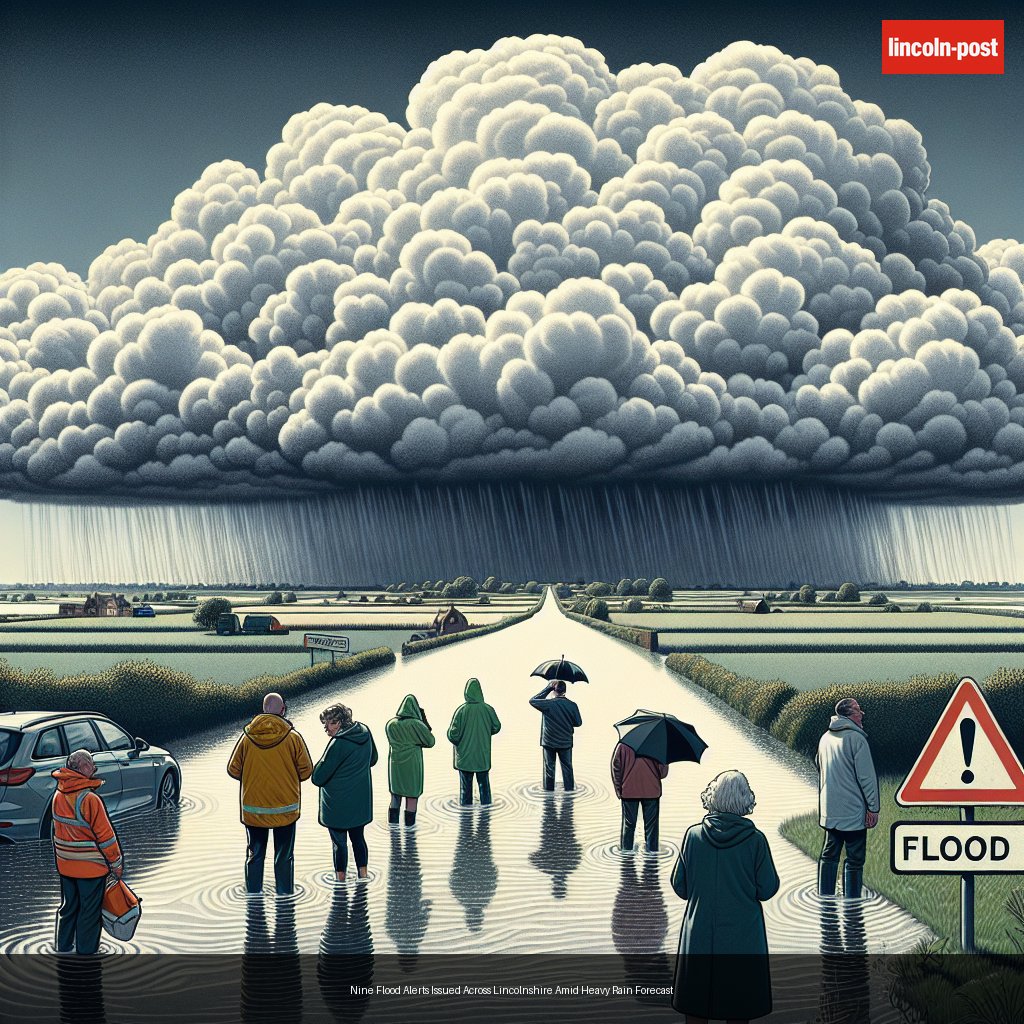 Nine Flood Alerts Issued Across Lincolnshire Amid Heavy Rain Forecast