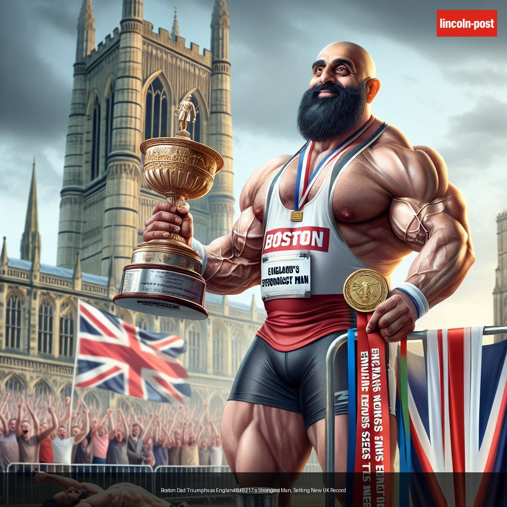 Boston Dad Triumphs as England’s Strongest Man, Setting New UK Record