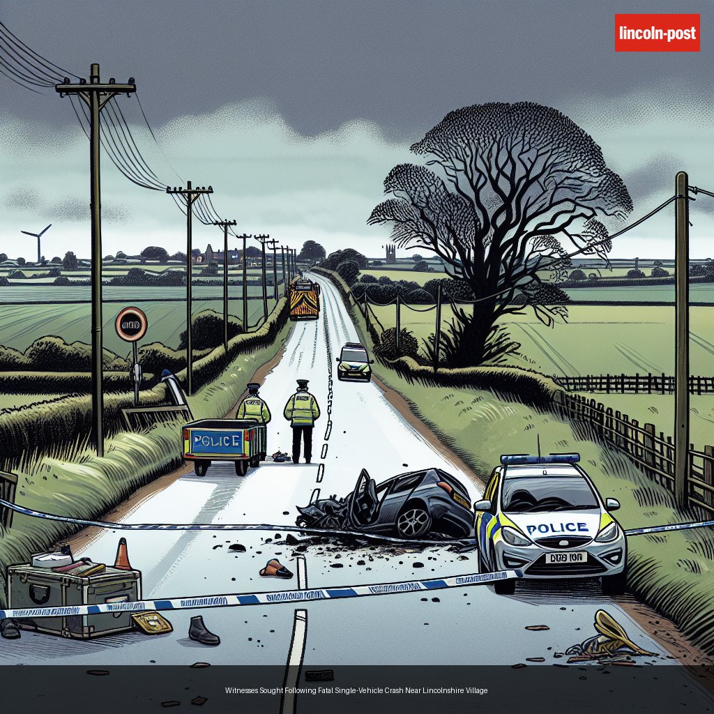 Witnesses Sought Following Fatal Single-Vehicle Crash Near Lincolnshire Village