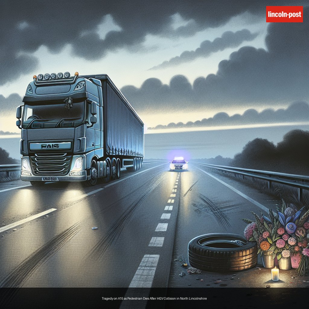 Tragedy on A15 as Pedestrian Dies After HGV Collision in North Lincolnshire