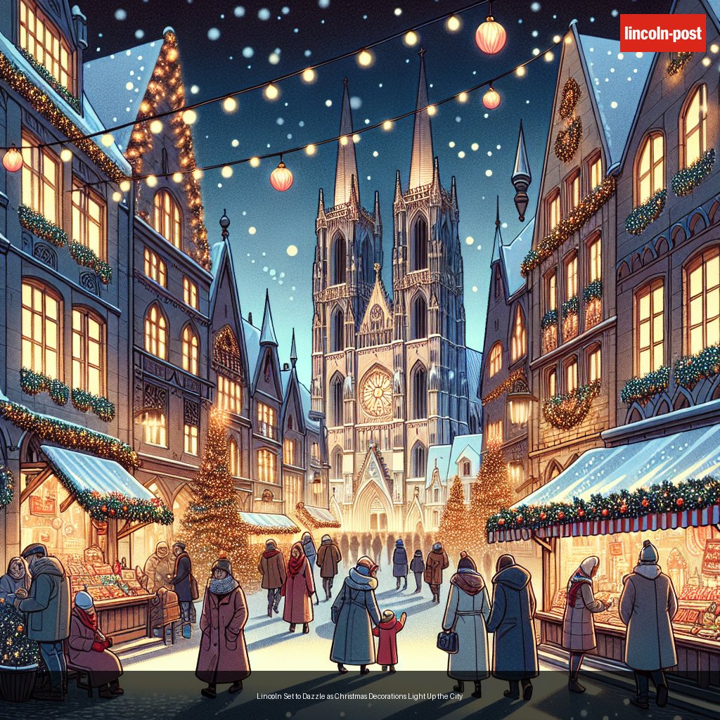 Lincoln Set to Dazzle as Christmas Decorations Light Up the City