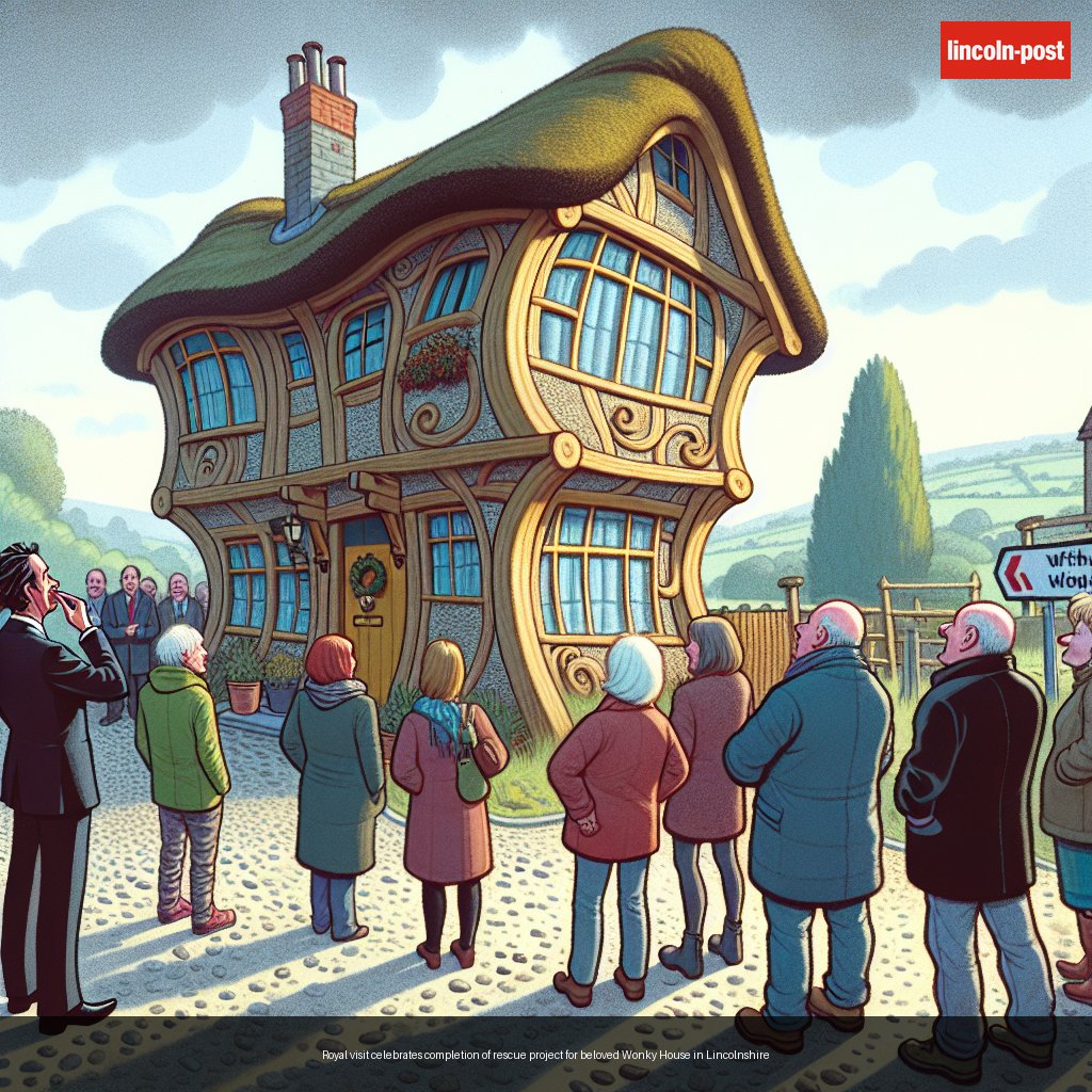 Royal visit celebrates completion of rescue project for beloved Wonky House in Lincolnshire