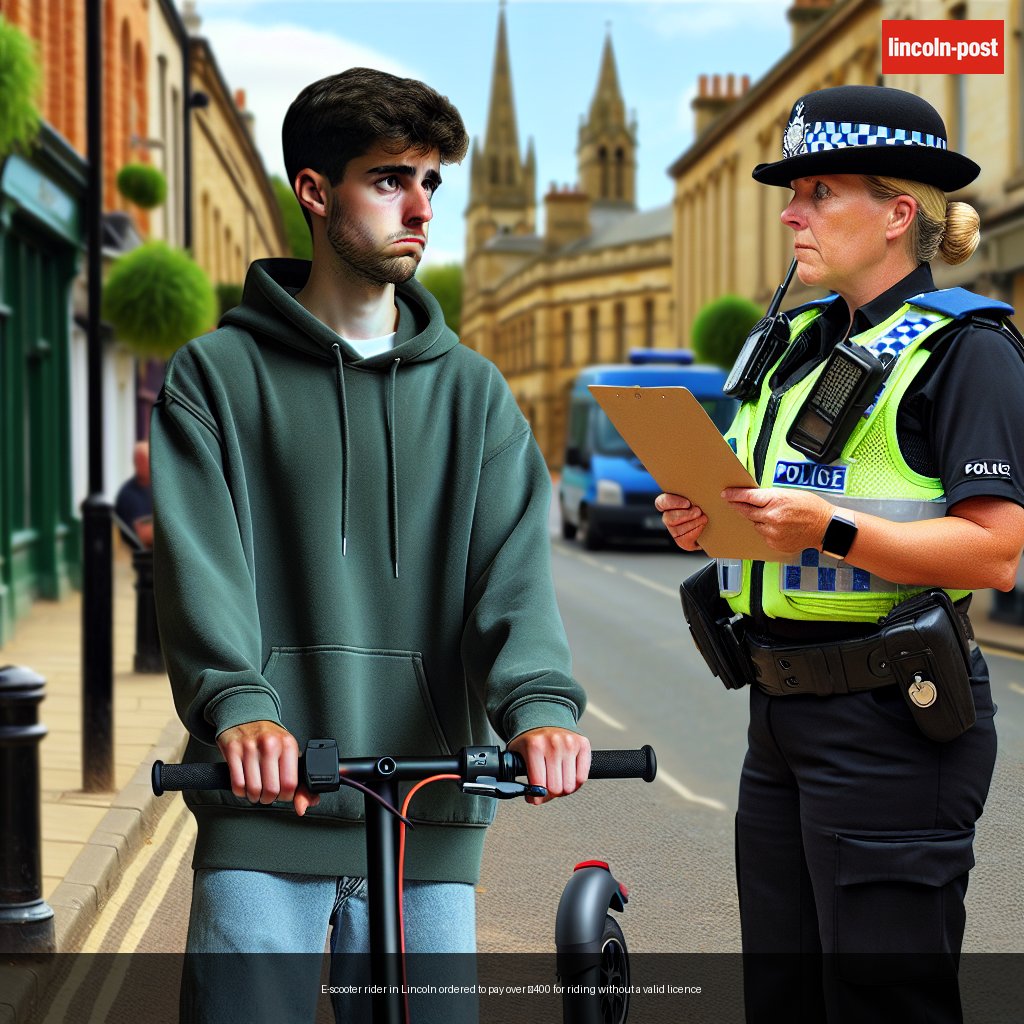 E-scooter rider in Lincoln ordered to pay over £400 for riding without a valid licence