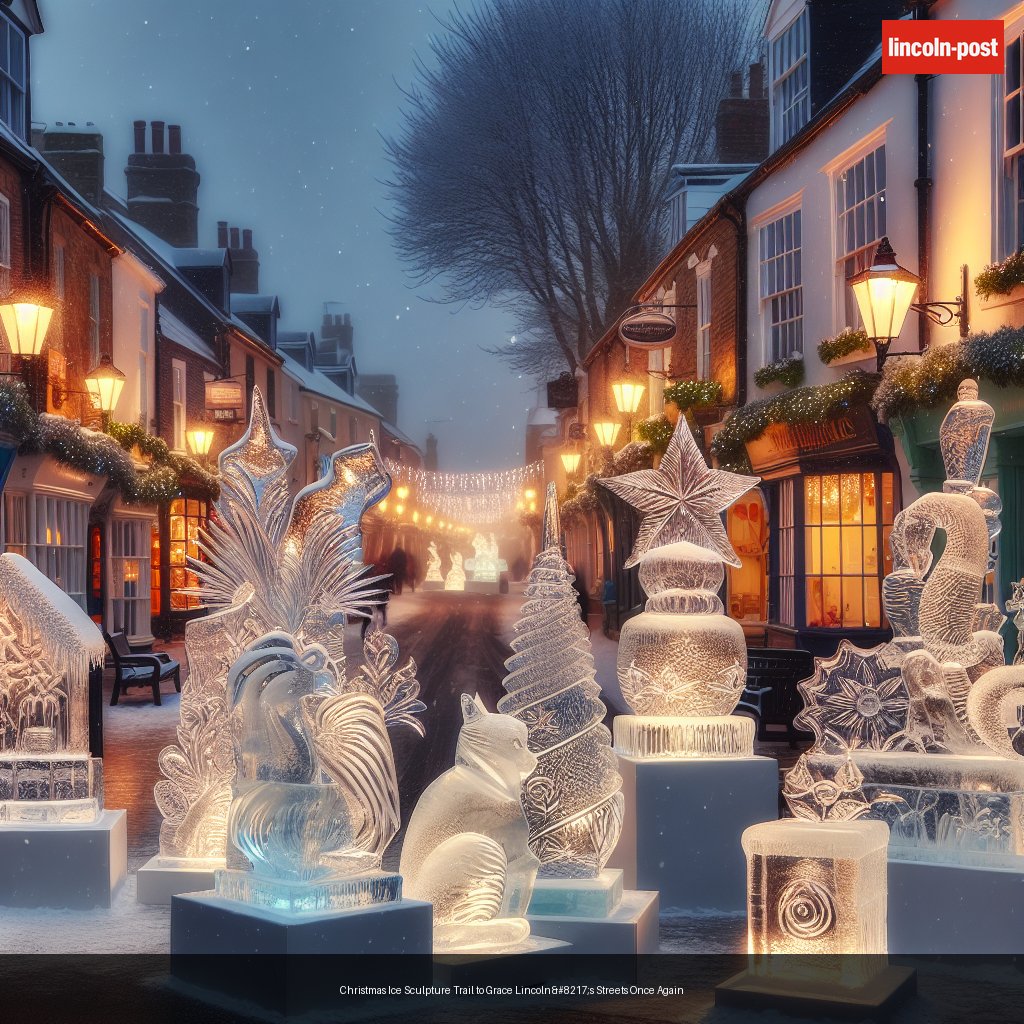 Christmas Ice Sculpture Trail to Grace Lincoln’s Streets Once Again