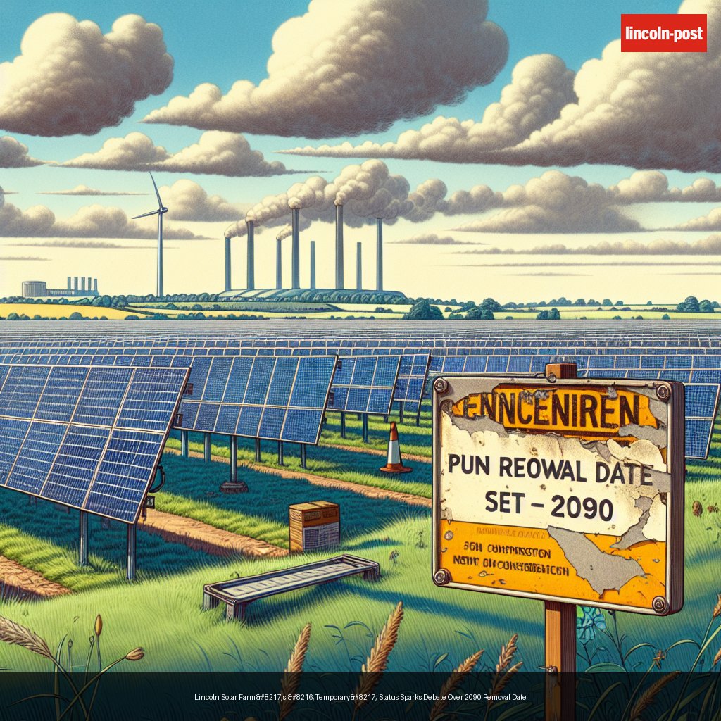 Lincoln Solar Farm’s ‘Temporary’ Status Sparks Debate Over 2090 Removal Date