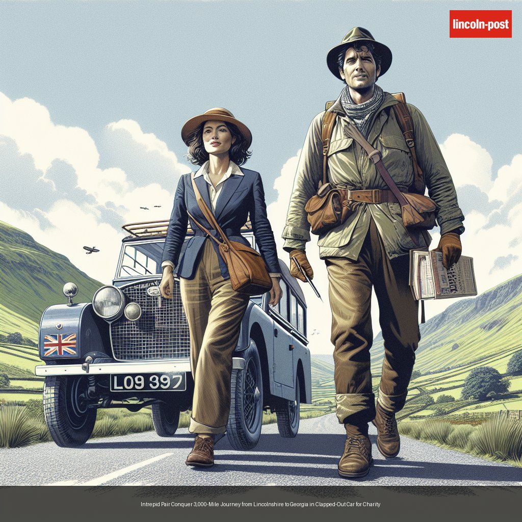 Intrepid Pair Conquer 3,000-Mile Journey from Lincolnshire to Georgia in Clapped-Out Car for Charity